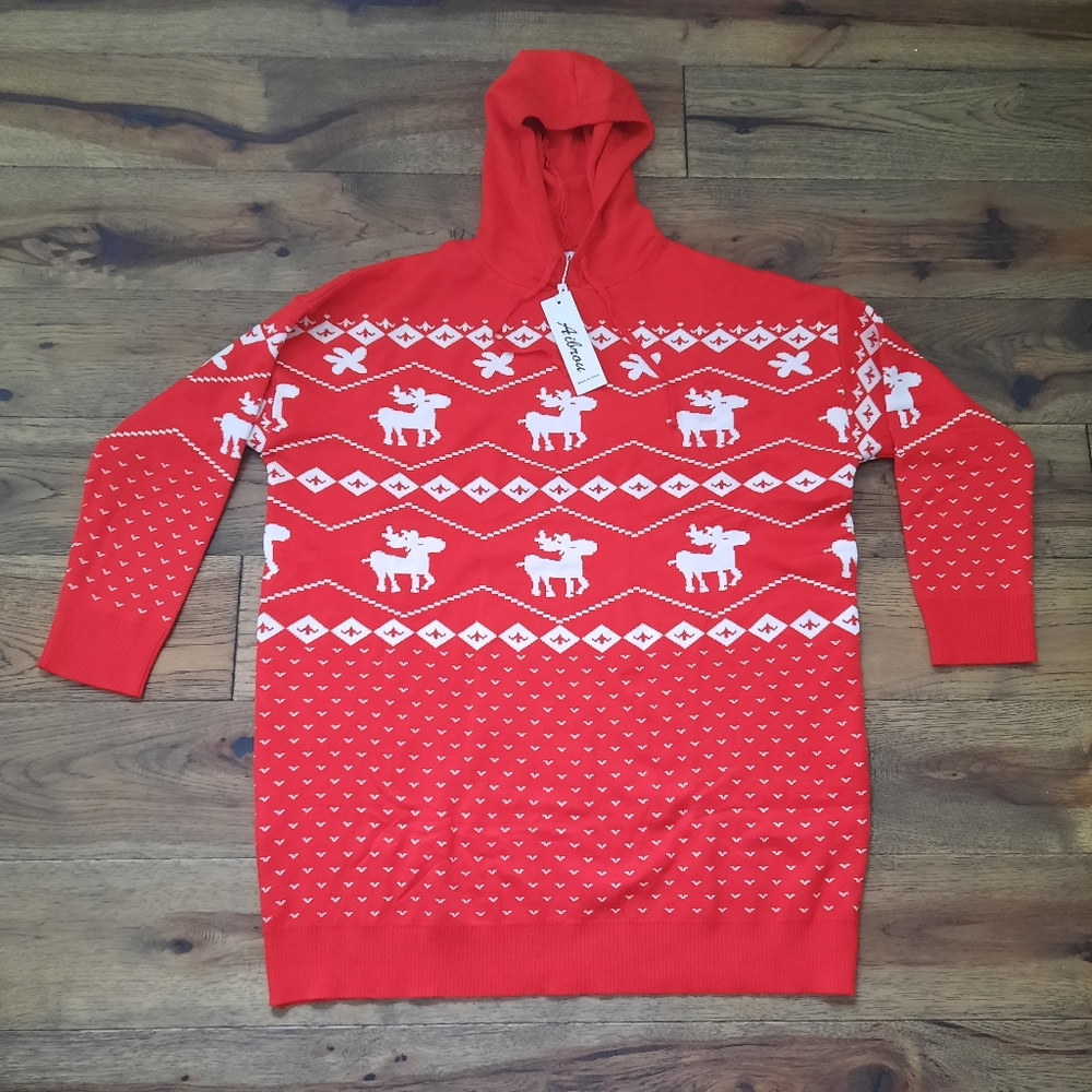 Reindeer Hoodie Sweater